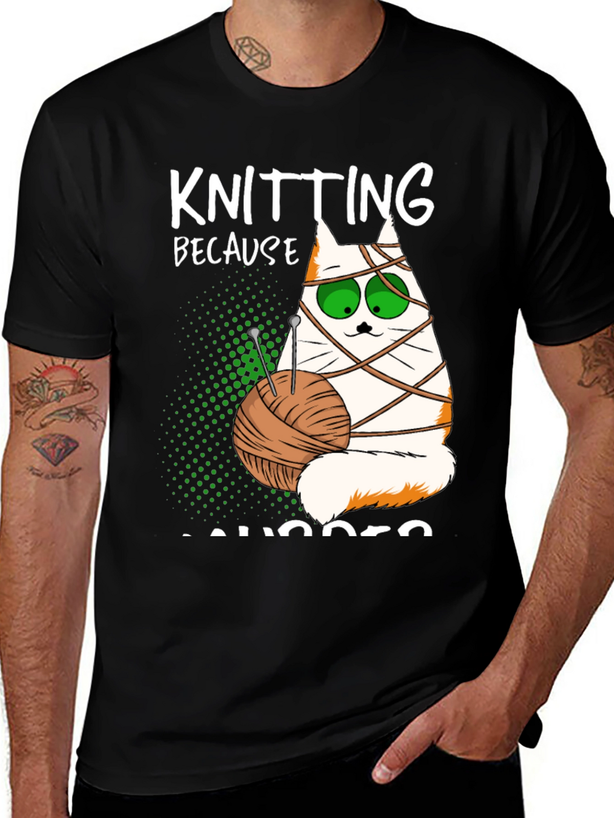 Knitting Cat T-Shirt