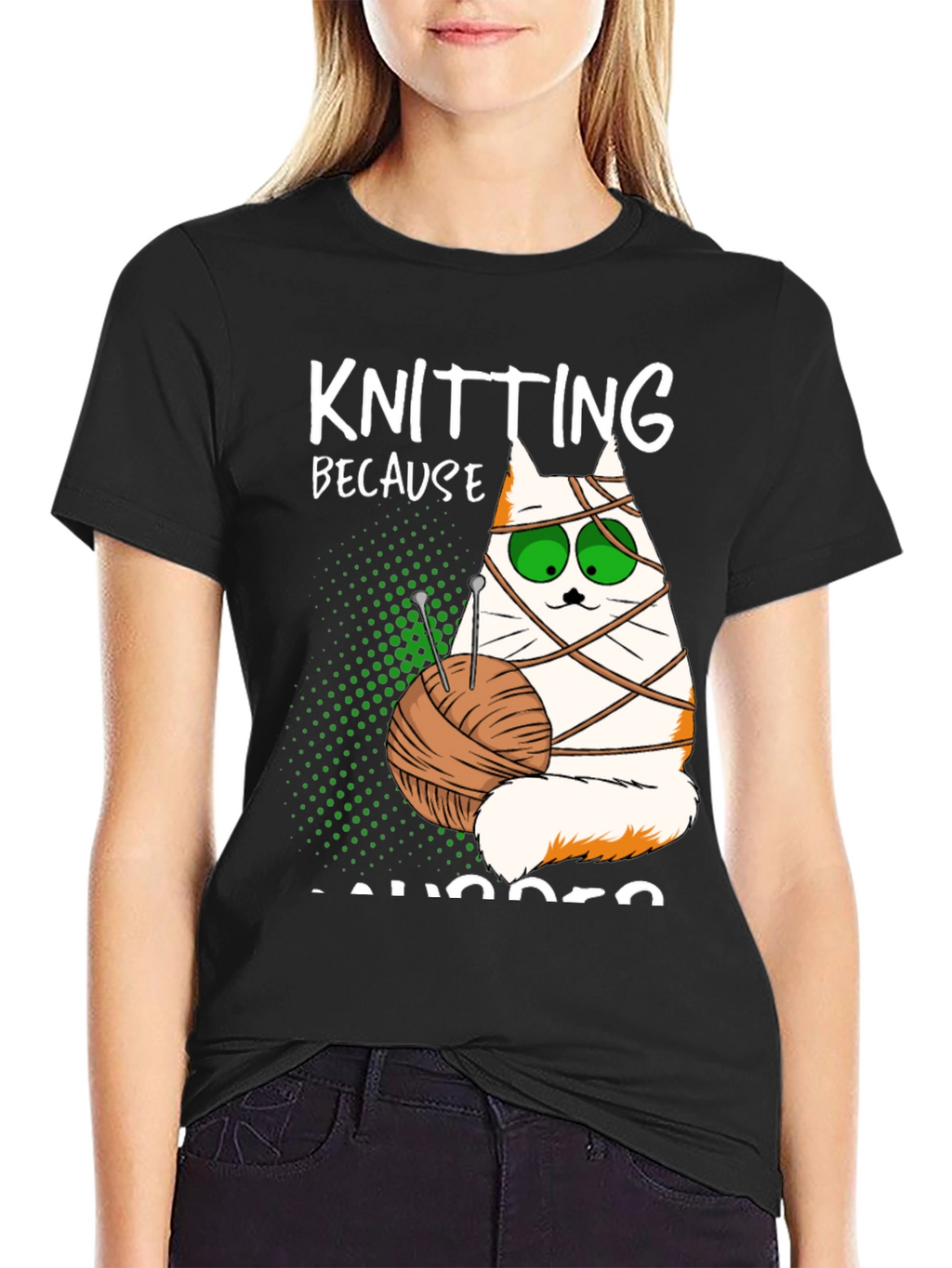 Knitting Cat T-Shirt