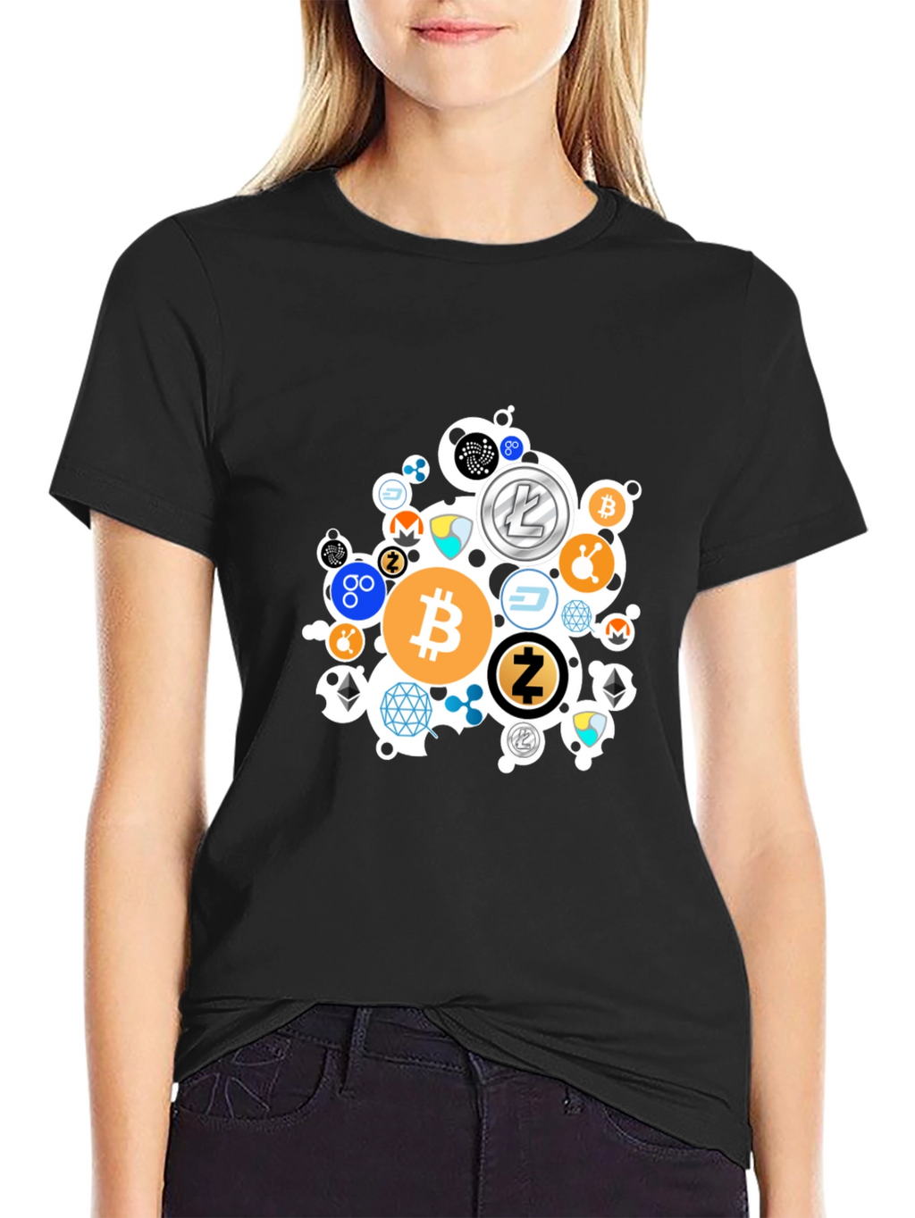 Crypto T-Shirt: Bitcoin & Altcoin Design