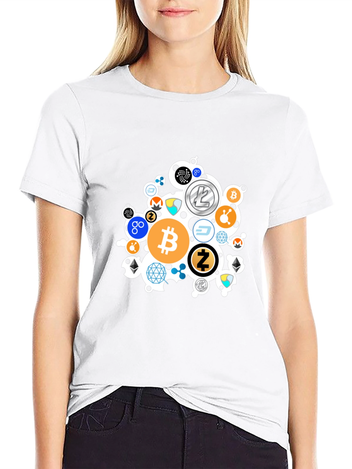 Crypto T-Shirt: Bitcoin & Altcoin Design