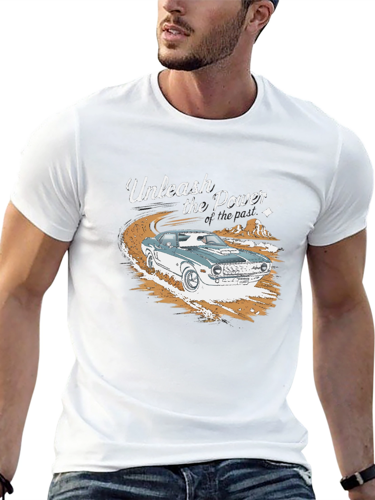 Unleash the Power Car Graphic T-Shirt