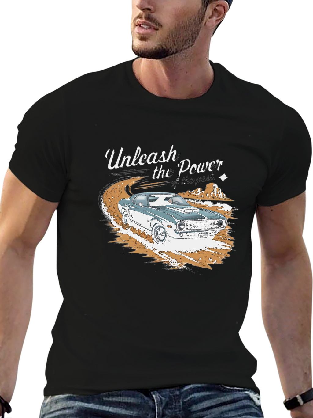 Unleash the Power Car Graphic T-Shirt