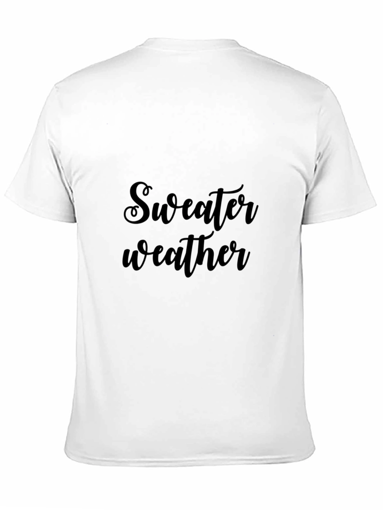 Sweater Weather Graphic Tee - Black