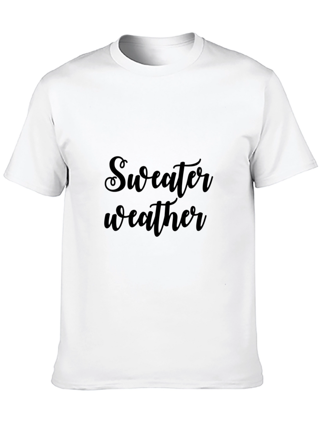 Sweater Weather Graphic Tee - Black