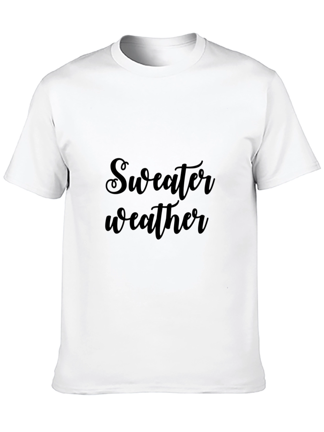 Sweater Weather Graphic Tee - Black