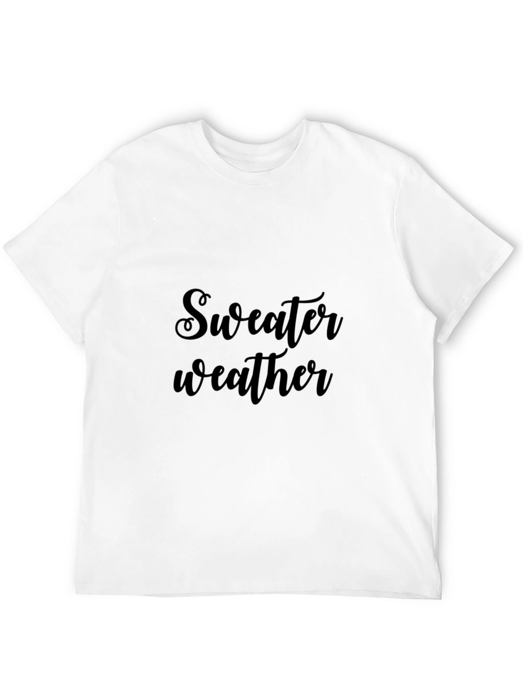 Sweater Weather Graphic Tee - Black