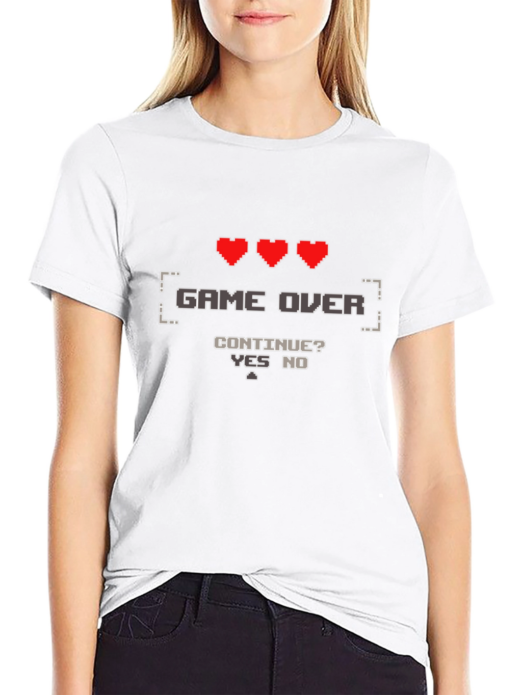 Game Over Gamer T-Shirt - Pixel Art Design