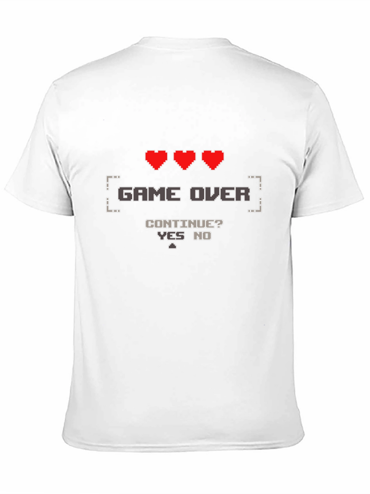 Game Over Gamer T-Shirt - Pixel Art Design
