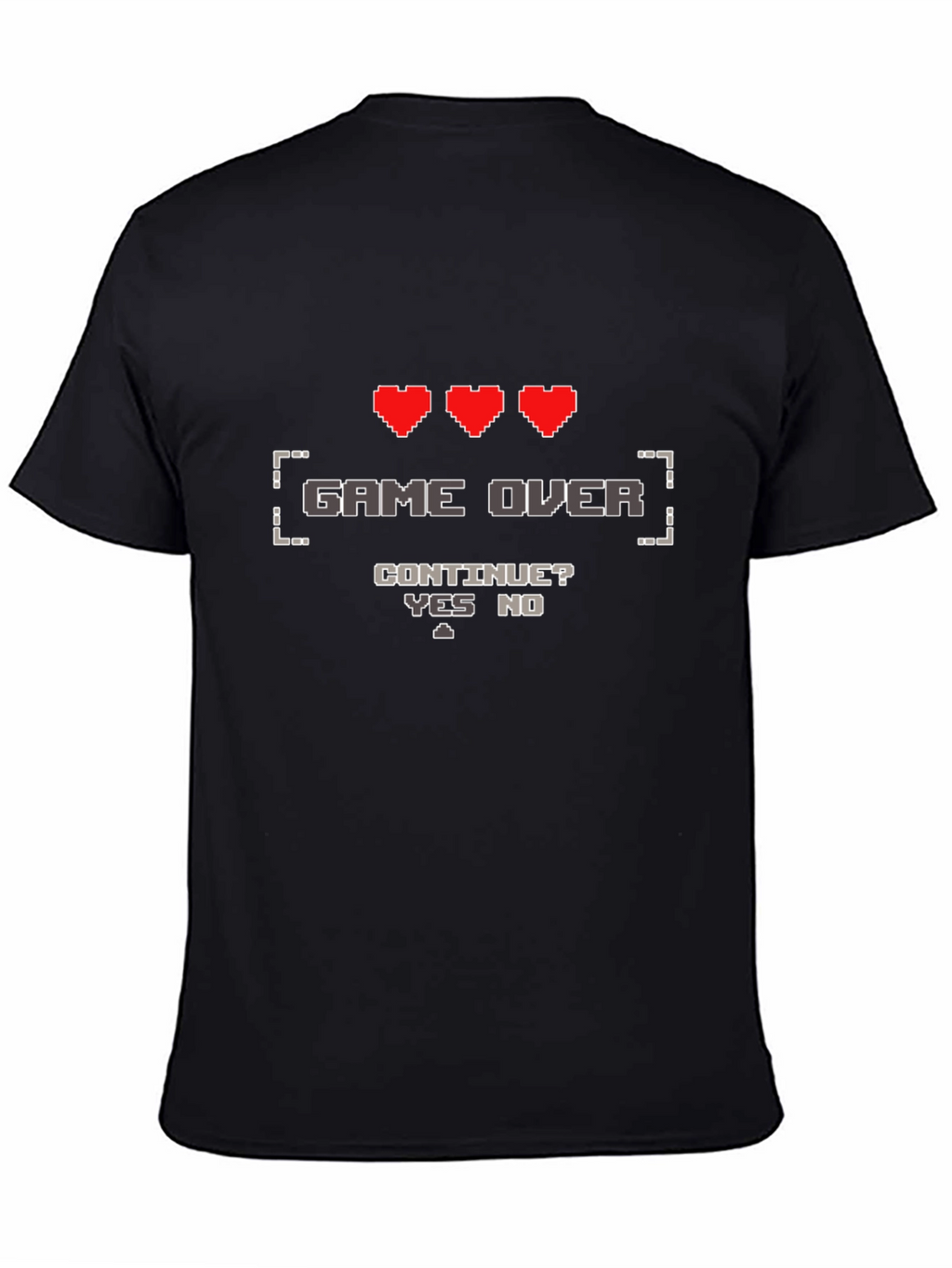 Game Over Gamer T-Shirt - Pixel Art Design