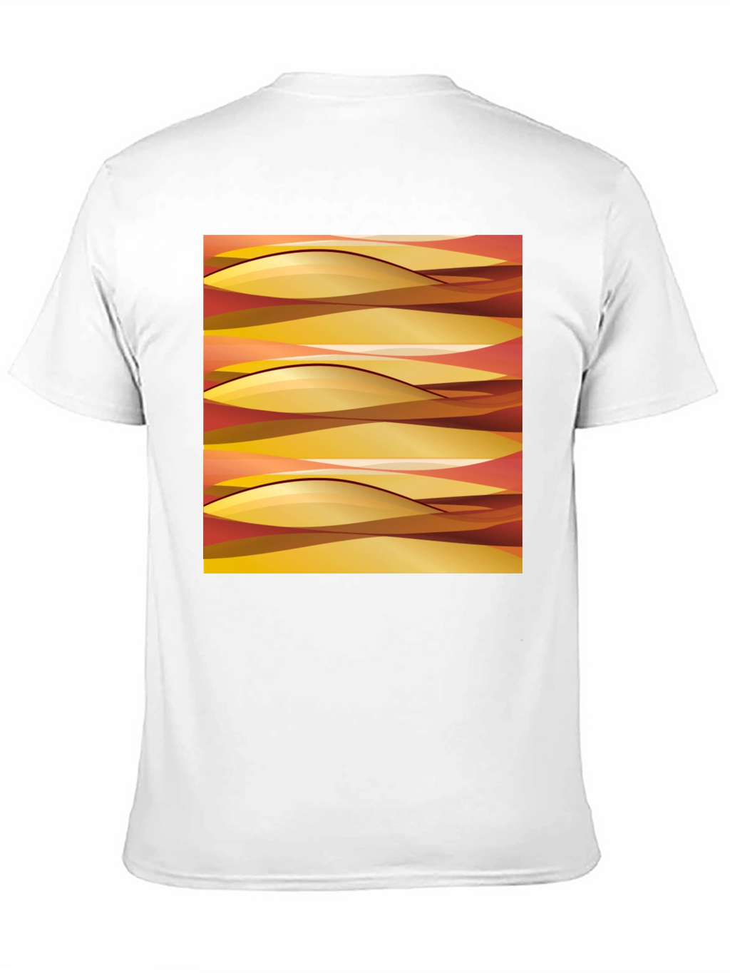 Abstract Wave Pattern Graphic Tee