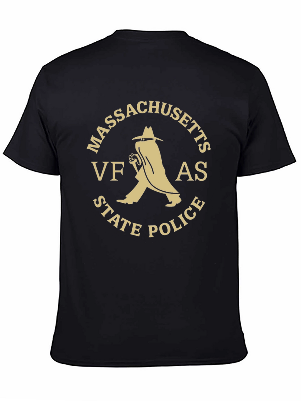 Massachusetts VFAS State Police Black T-Shirt