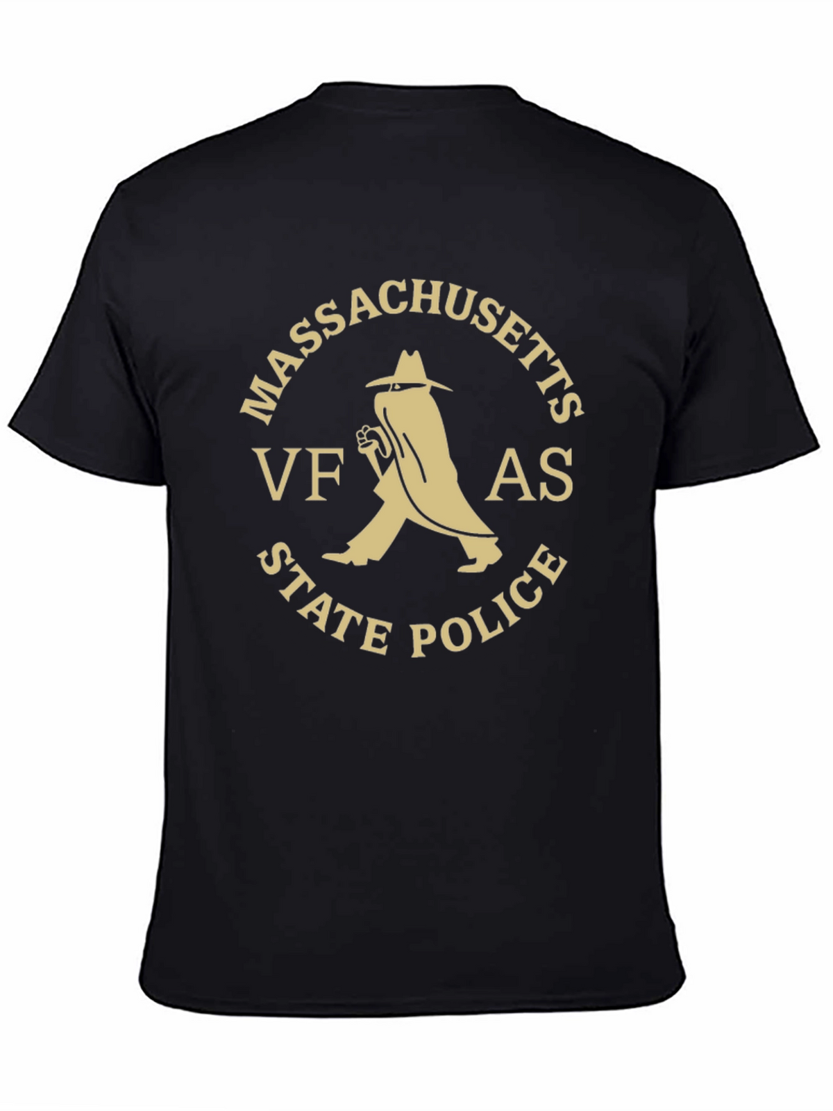 Massachusetts VFAS State Police Black T-Shirt