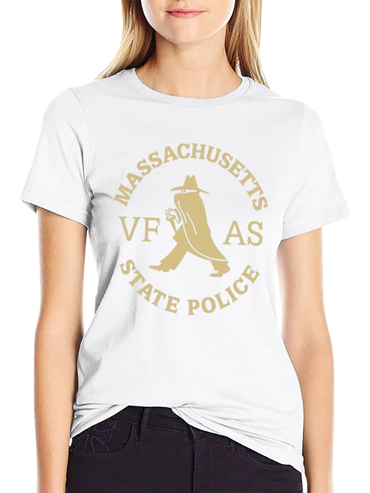 Massachusetts VFAS State Police Black T-Shirt