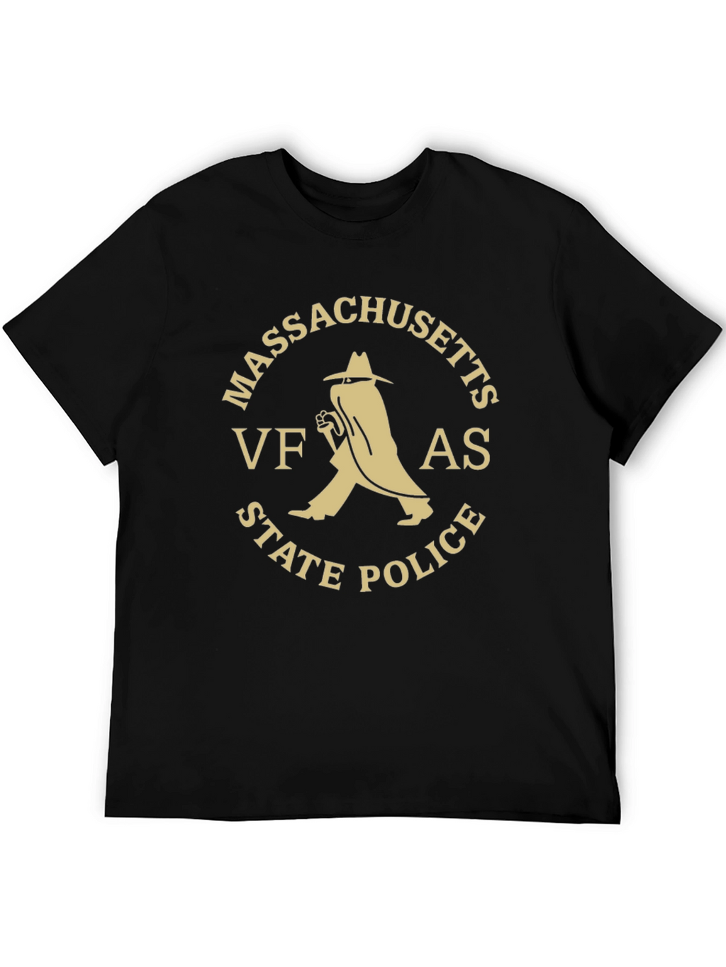 Massachusetts VFAS State Police Black T-Shirt