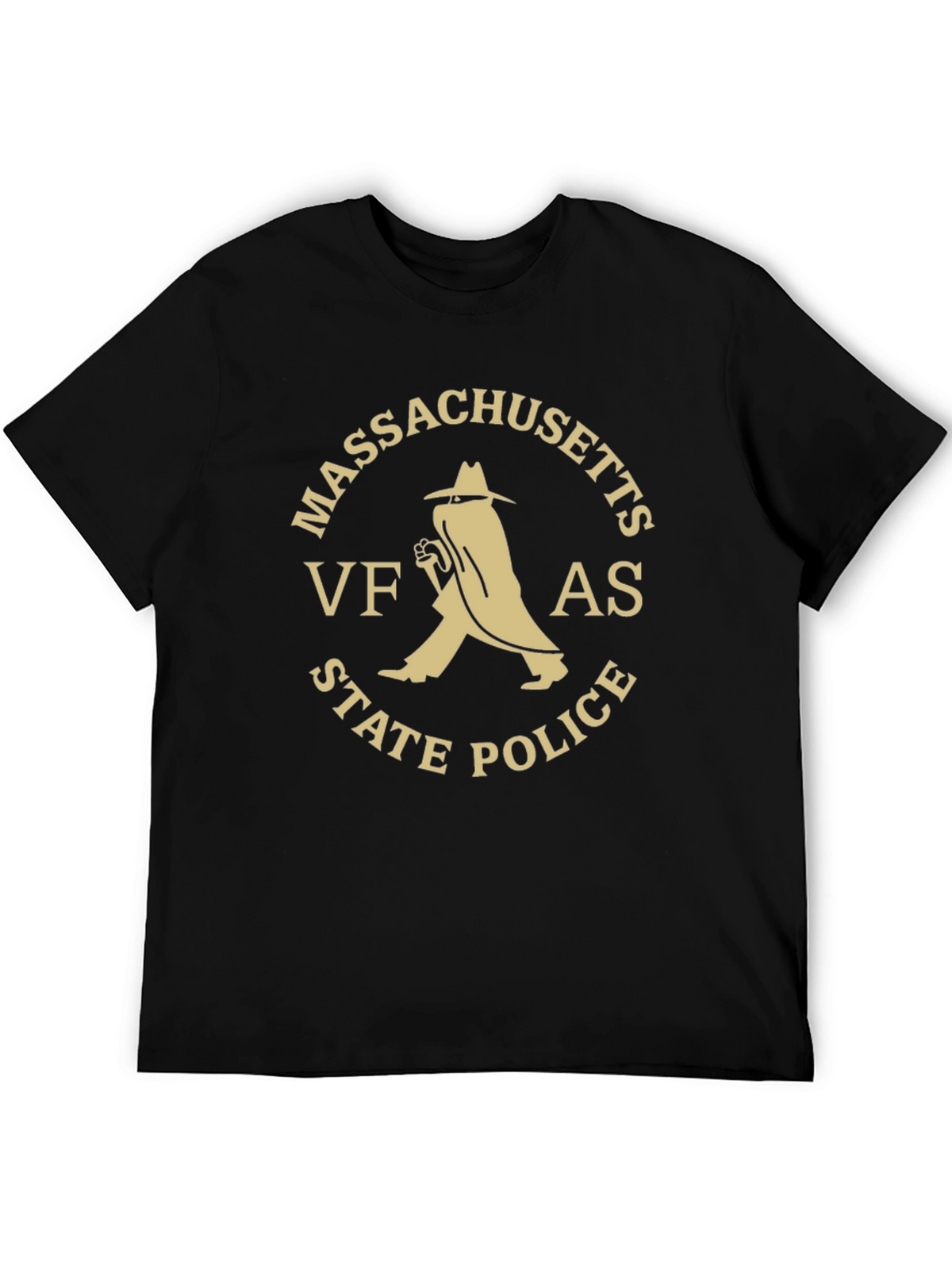 Massachusetts VFAS State Police Black T-Shirt