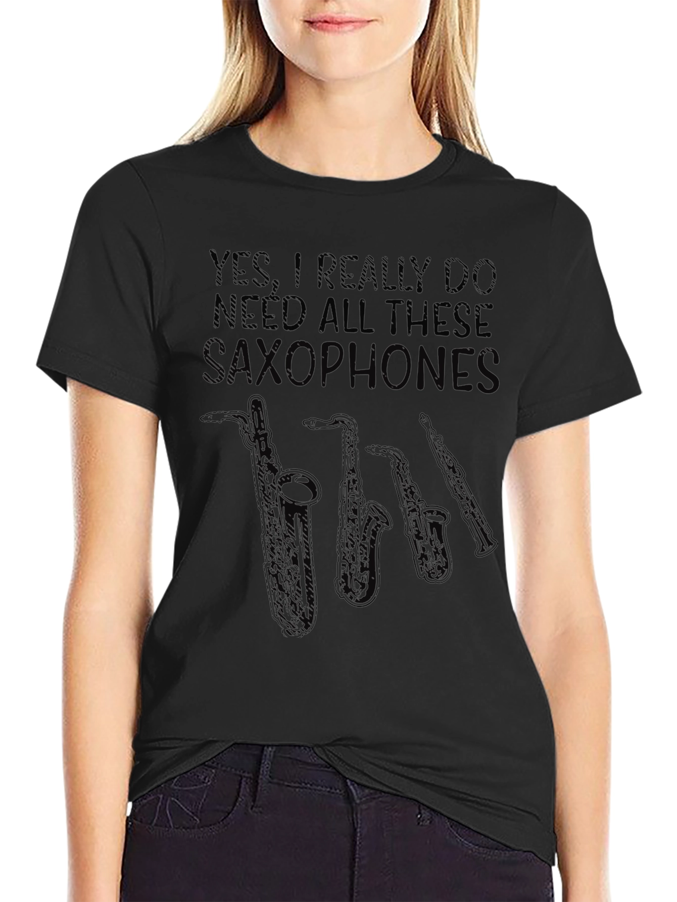 Saxophone Lover Graphic Tee - Musician T-Shirt