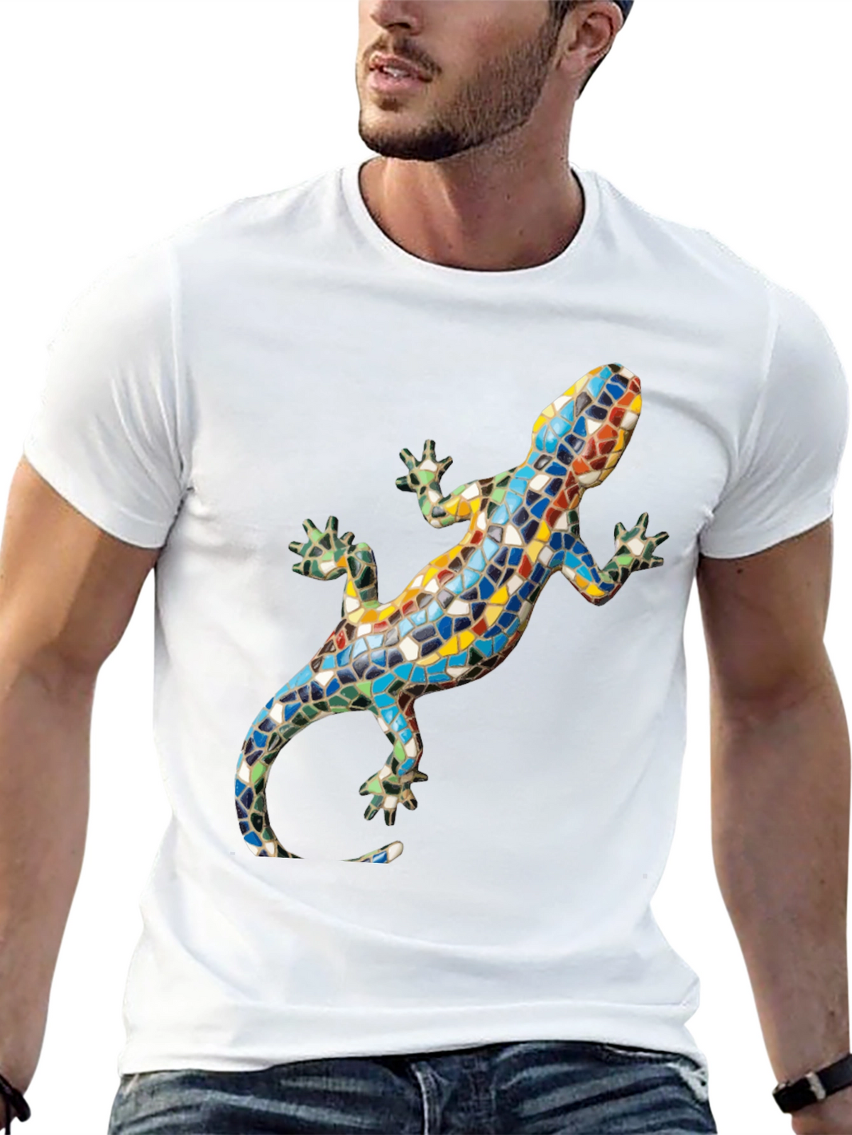 Mosaic Lizard Graphic Tee