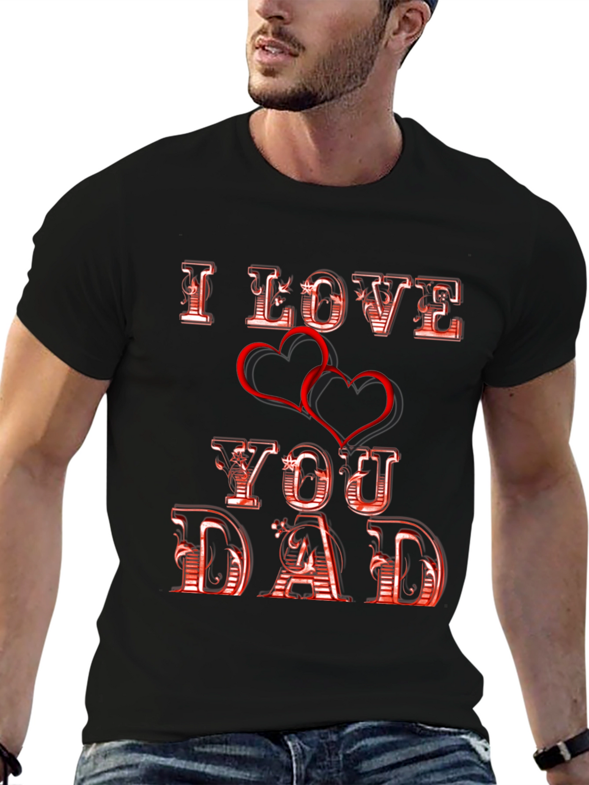 I Love You Dad - Fathers Day T-Shirt