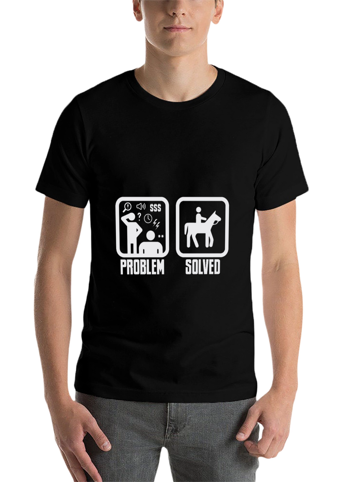 Problem Solved Horse Riding T-Shirt