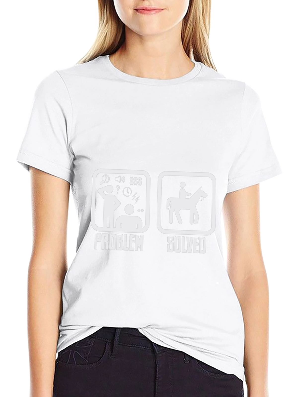 Problem Solved Horse Riding T-Shirt