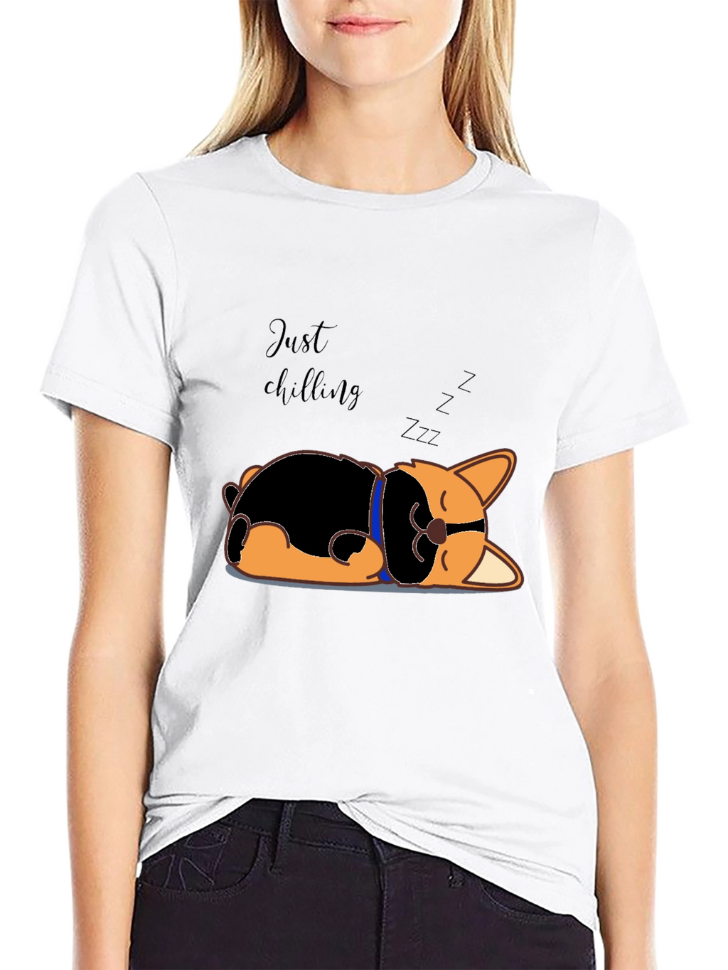 Just Chilling Dog T-Shirt
