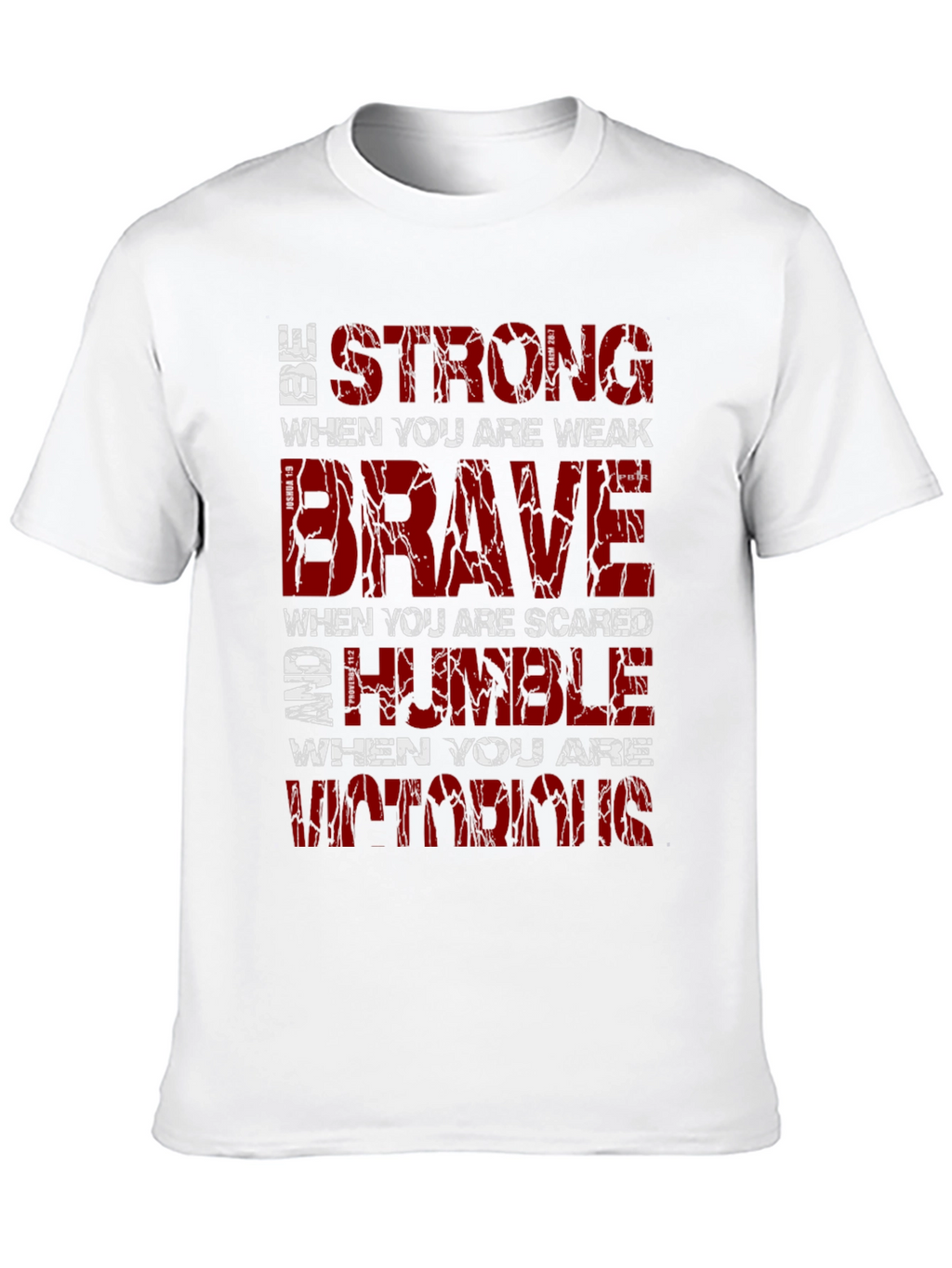 Be Strong Graphic T-Shirt Motivational Christian