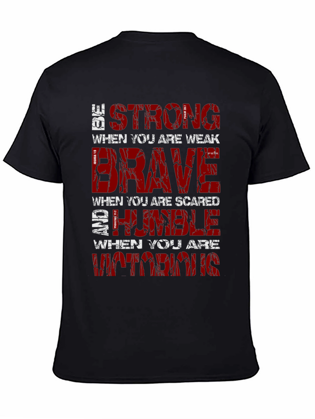 Be Strong Graphic T-Shirt Motivational Christian