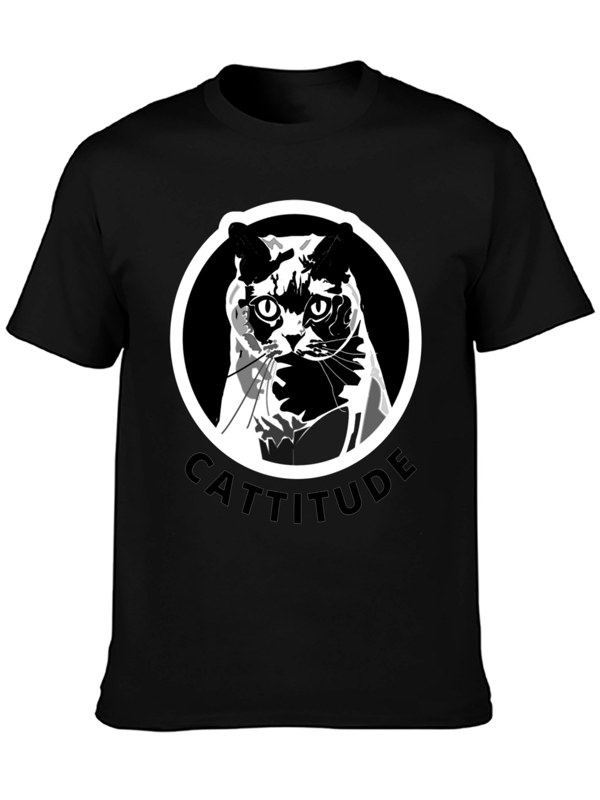 Cattitude T-Shirt: Bold Cat Graphic Tee