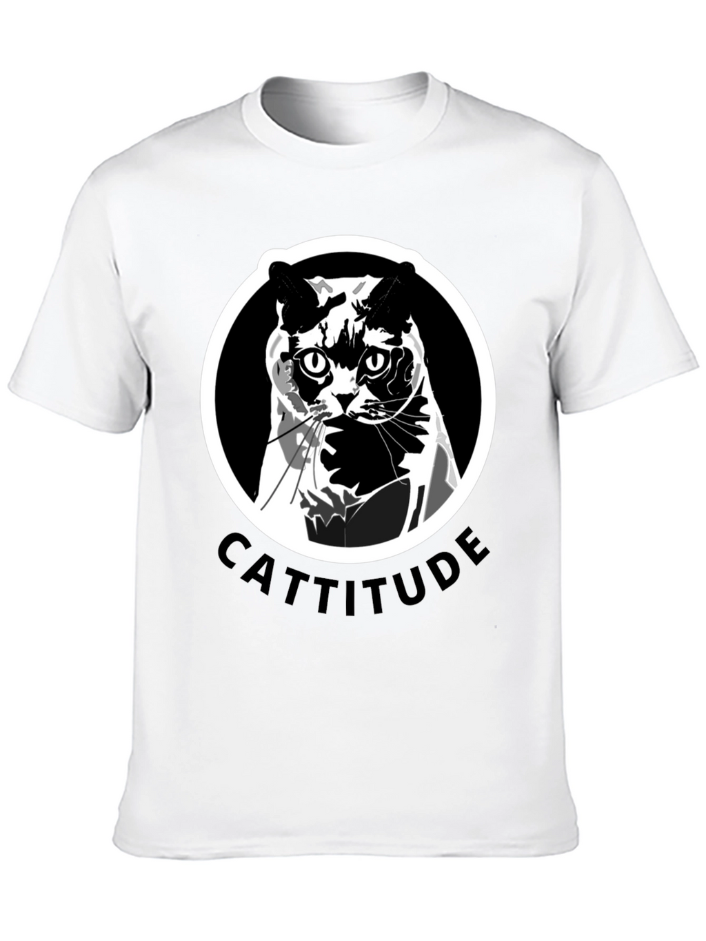 Cattitude T-Shirt: Bold Cat Graphic Tee