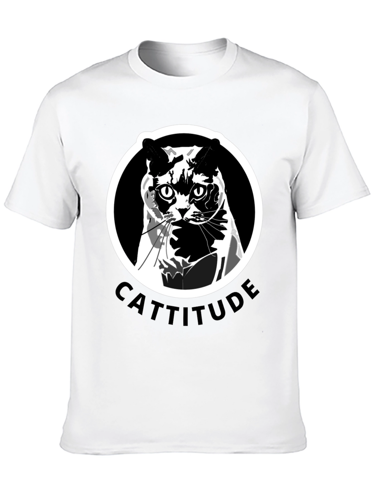 Cattitude T-Shirt: Bold Cat Graphic Tee
