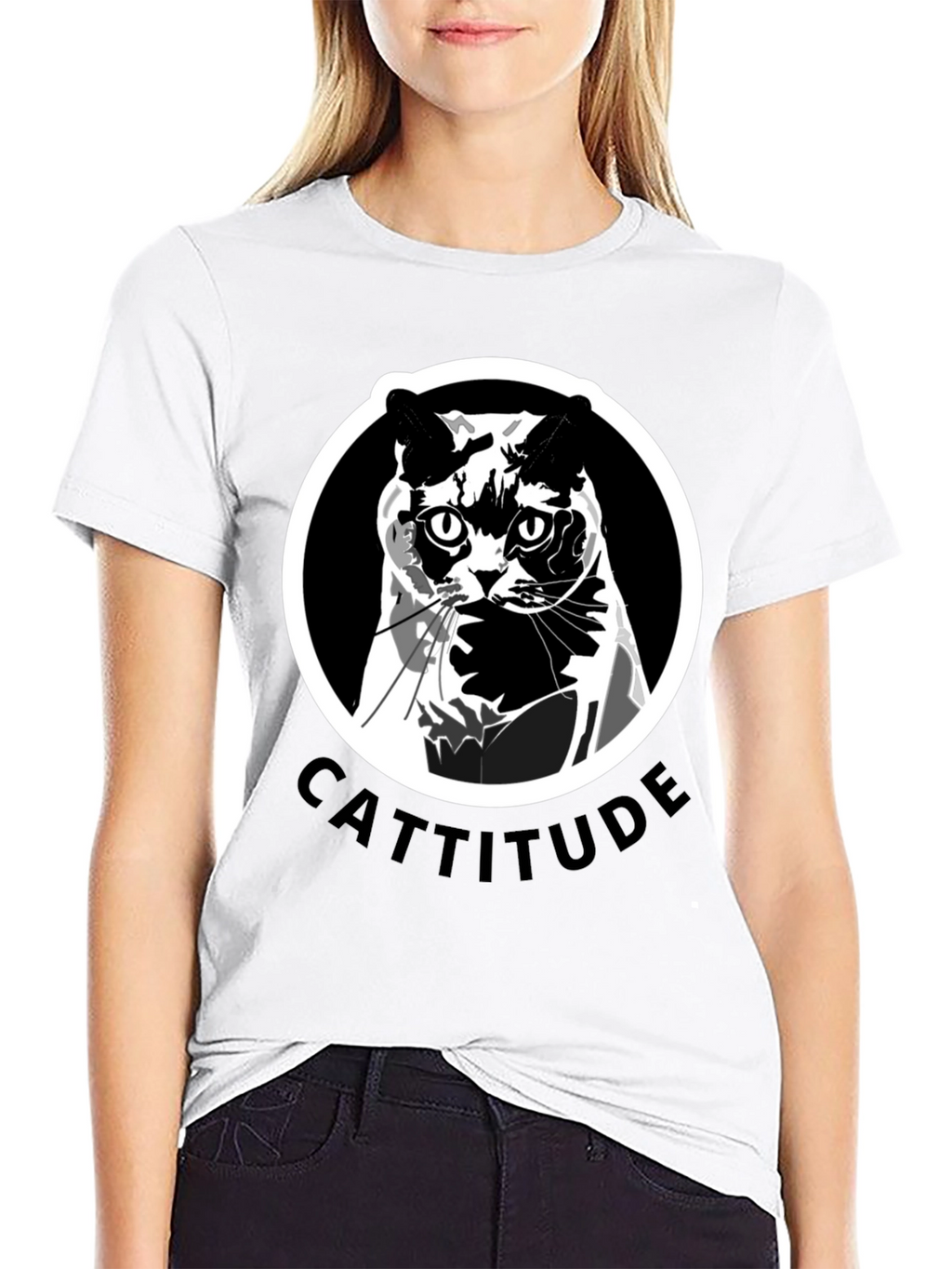 Cattitude T-Shirt: Bold Cat Graphic Tee