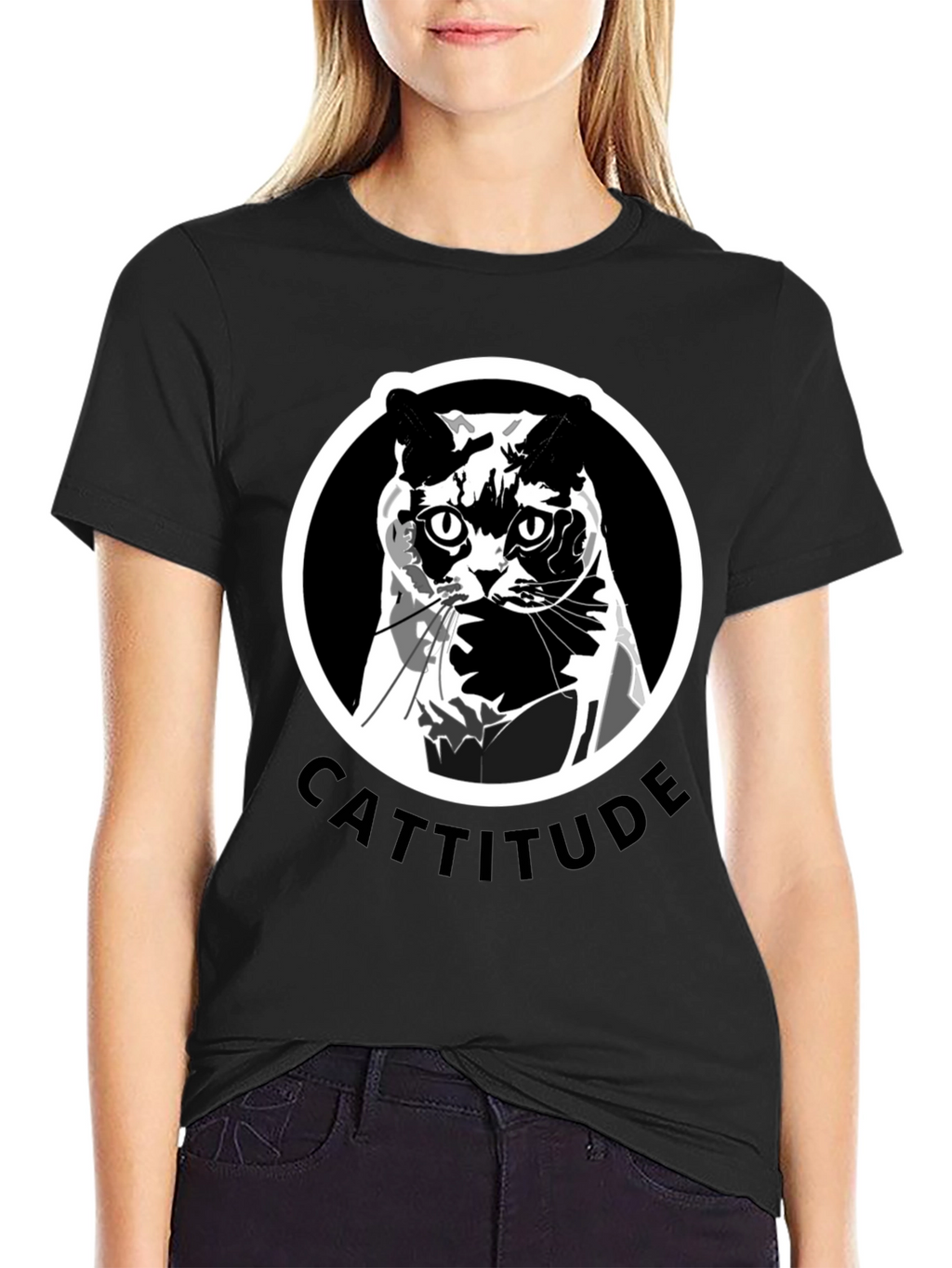 Cattitude T-Shirt: Bold Cat Graphic Tee