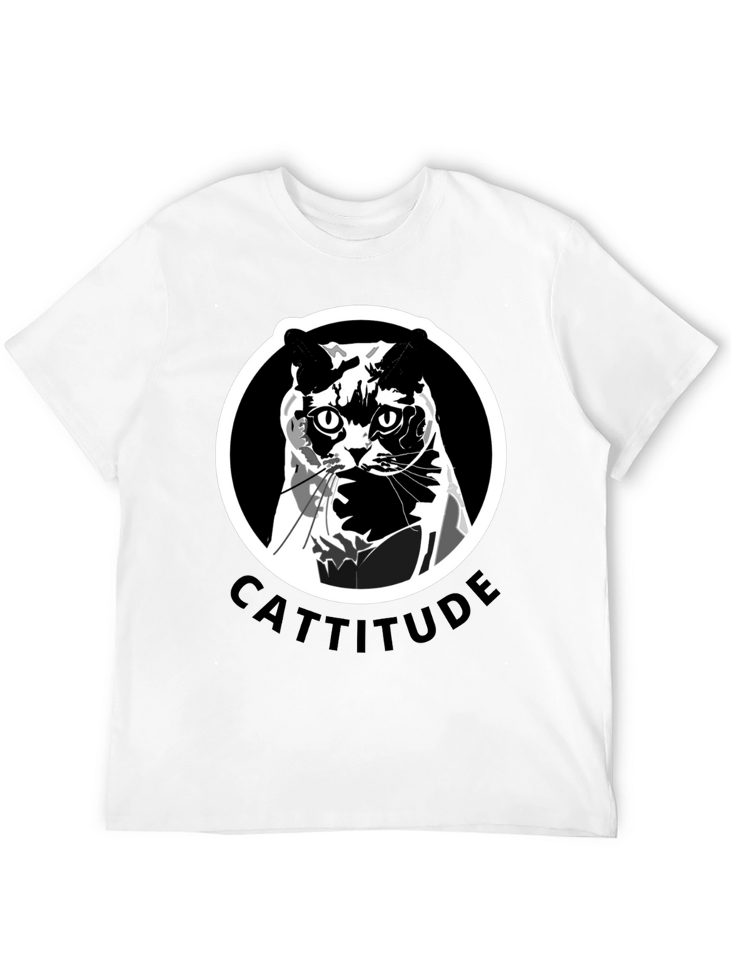 Cattitude T-Shirt: Bold Cat Graphic Tee