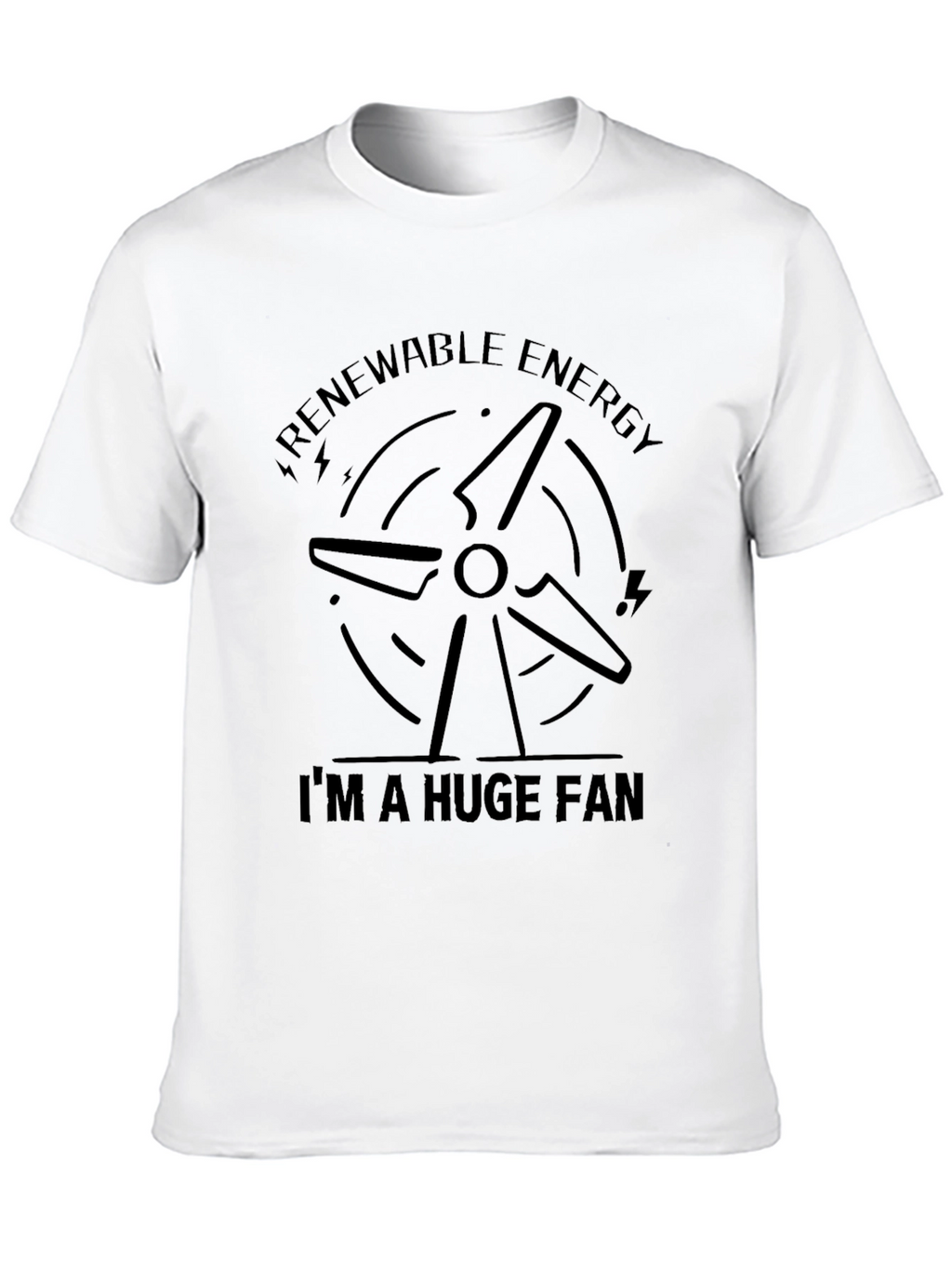 Renewable Energy Fan T-Shirt - Eco-Friendly Style
