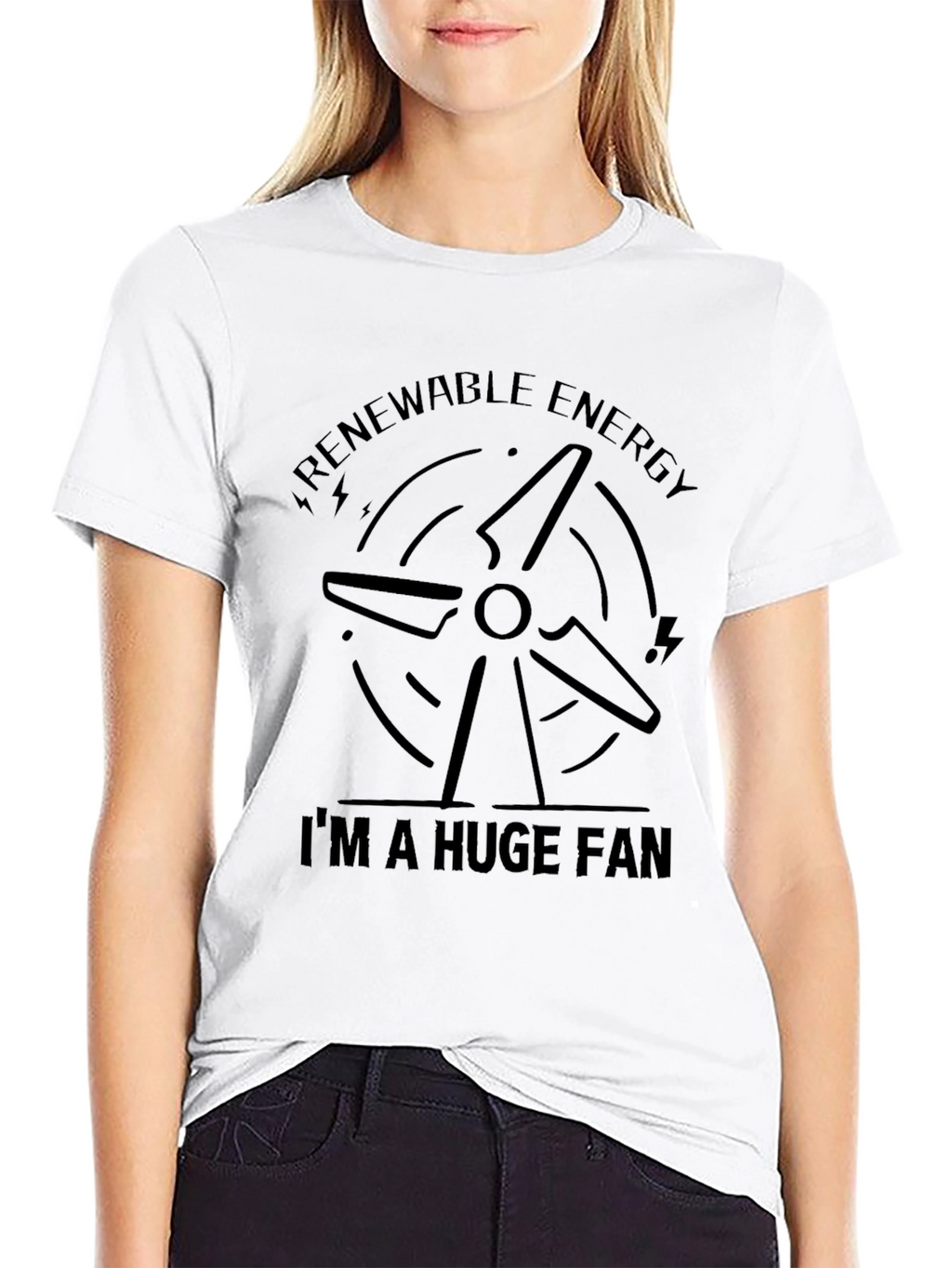 Renewable Energy Fan T-Shirt - Eco-Friendly Style