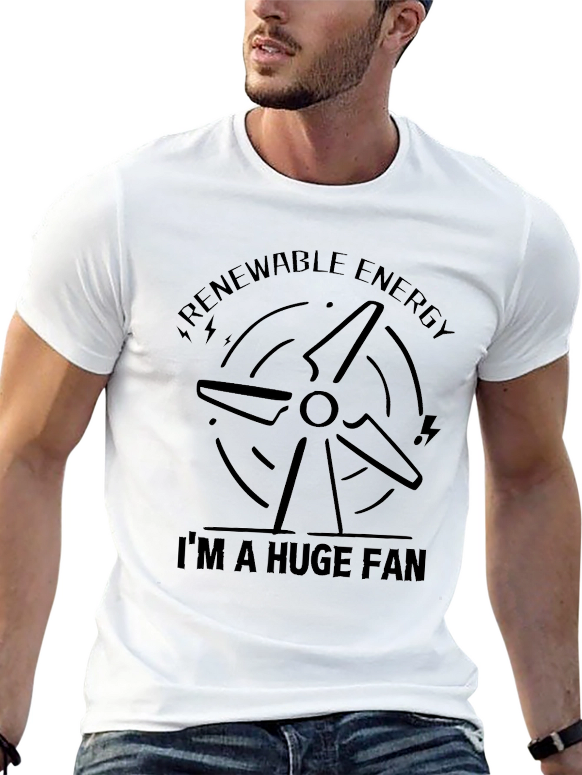 Renewable Energy Fan T-Shirt - Eco-Friendly Style