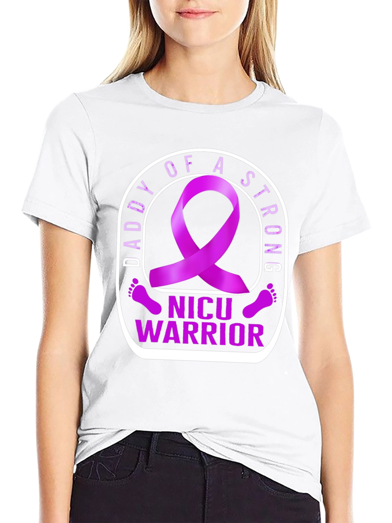 NICU Warrior Daddy T-Shirt: Strong Parent Support