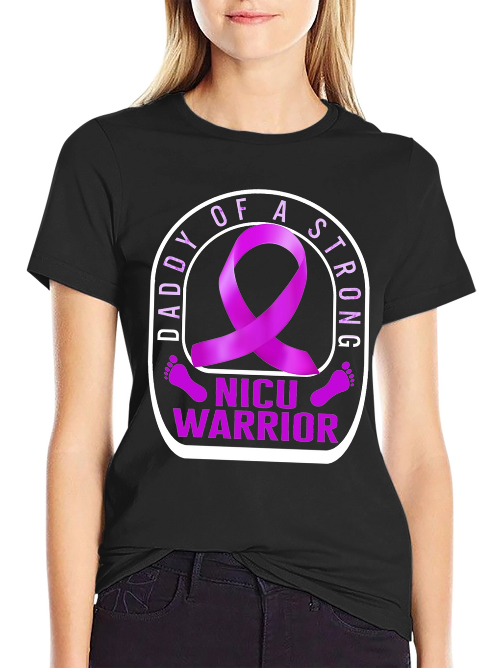 NICU Warrior Daddy T-Shirt: Strong Parent Support