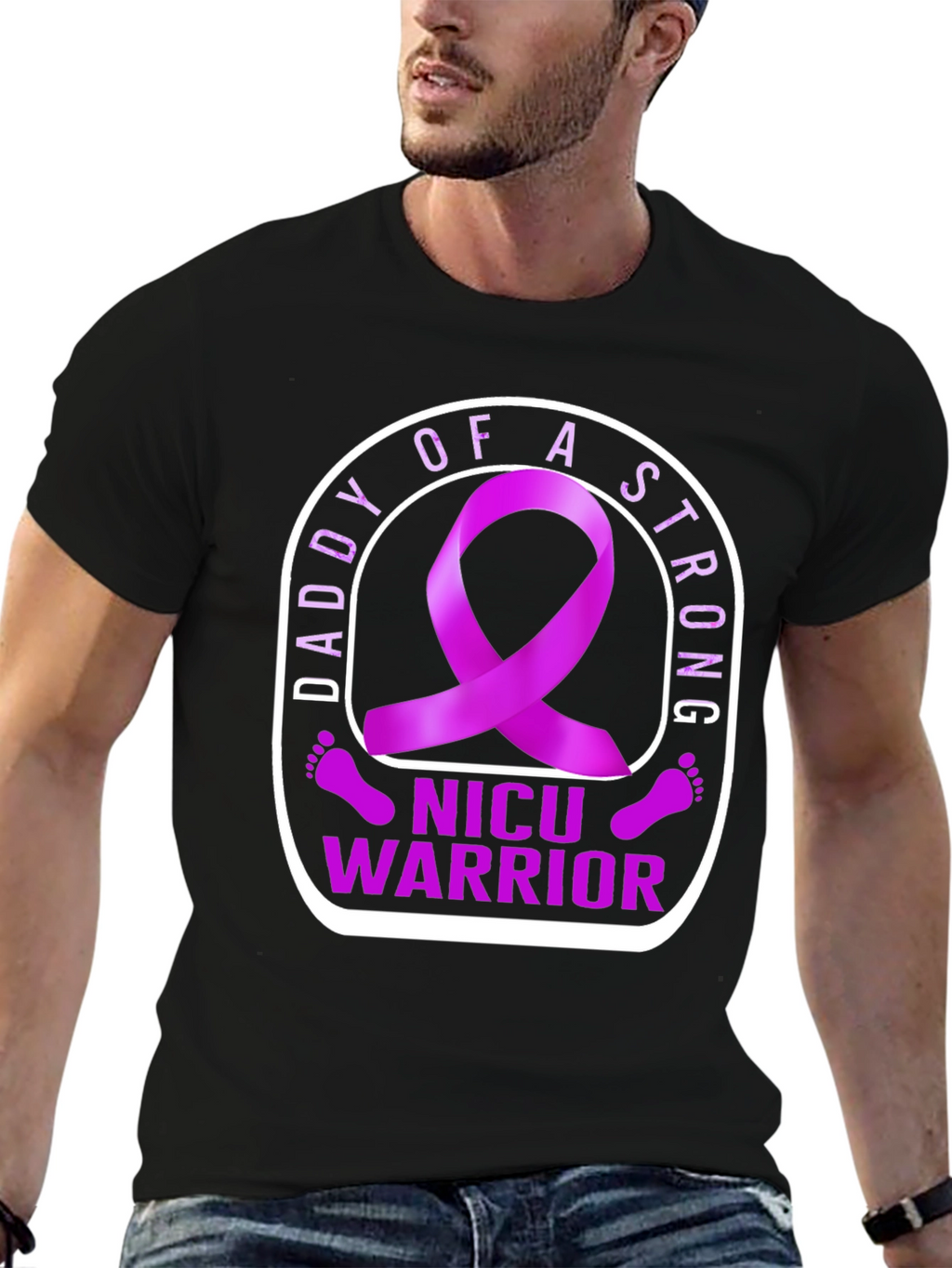NICU Warrior Daddy T-Shirt: Strong Parent Support