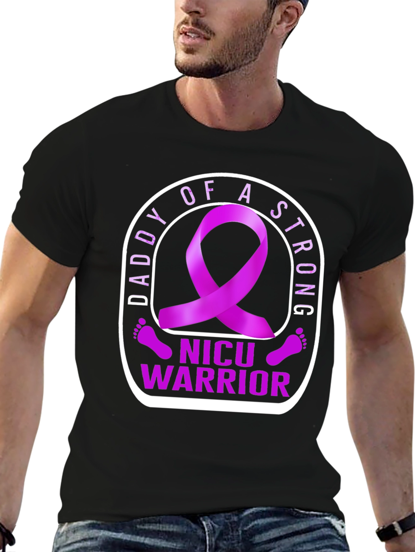 NICU Warrior Daddy T-Shirt: Strong Parent Support