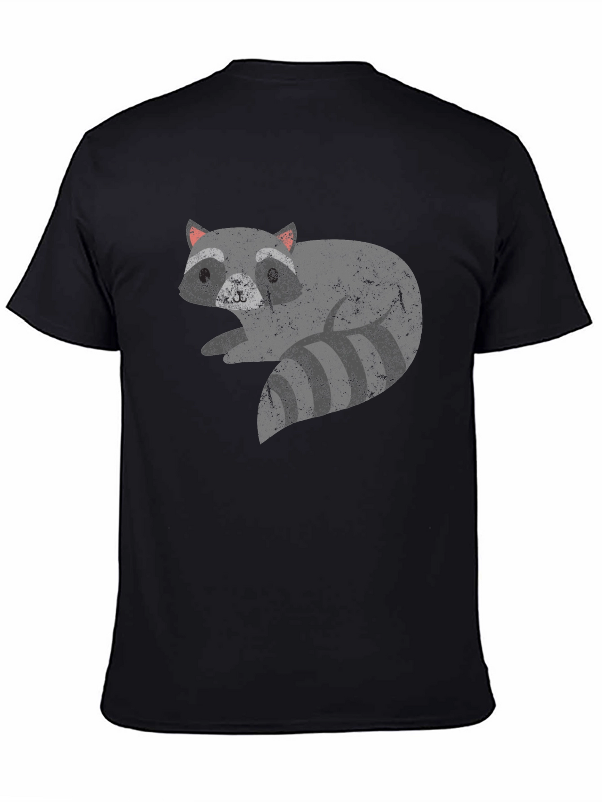 Cool Raccoon Graphic Tee - Unisex Black T-Shirt