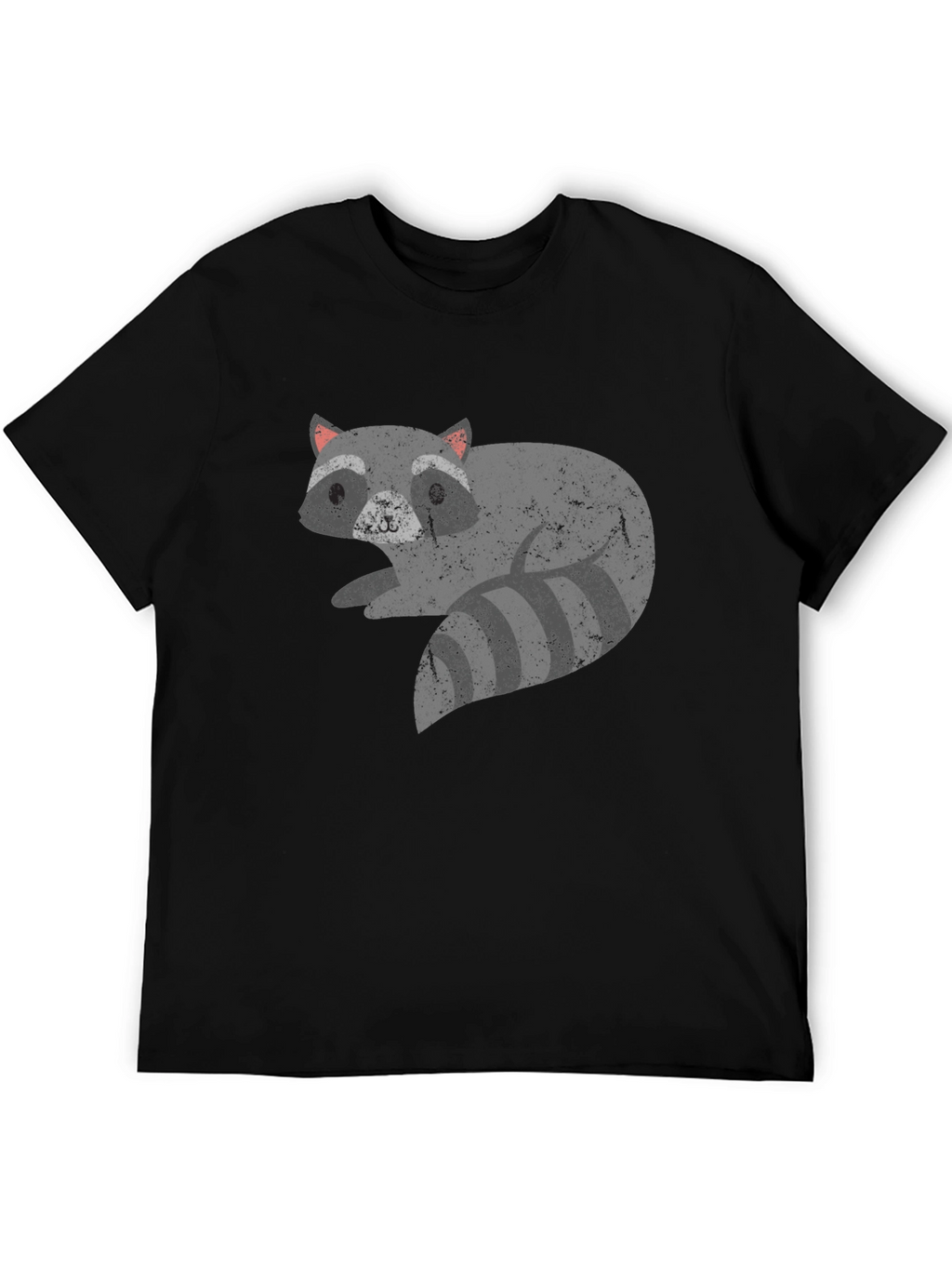 Cool Raccoon Graphic Tee - Unisex Black T-Shirt