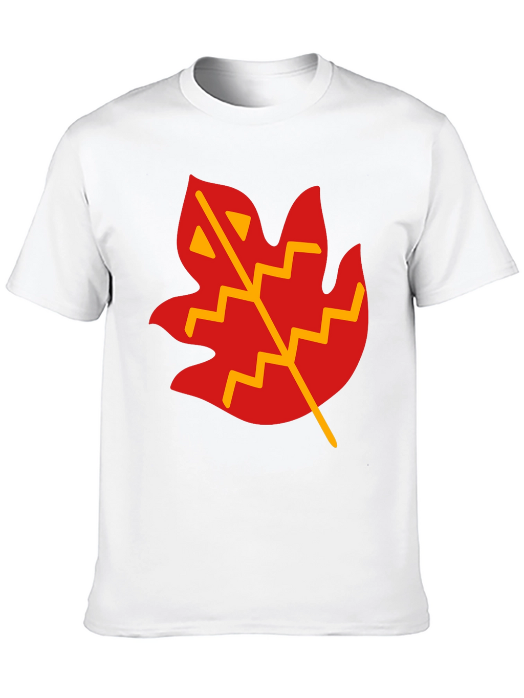 Leaf Graphic T-Shirt - Casual Black Tee