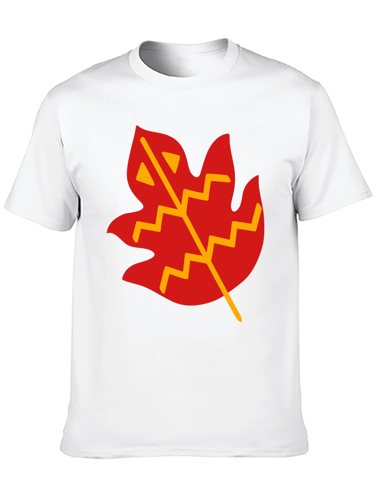 Leaf Graphic T-Shirt - Casual Black Tee