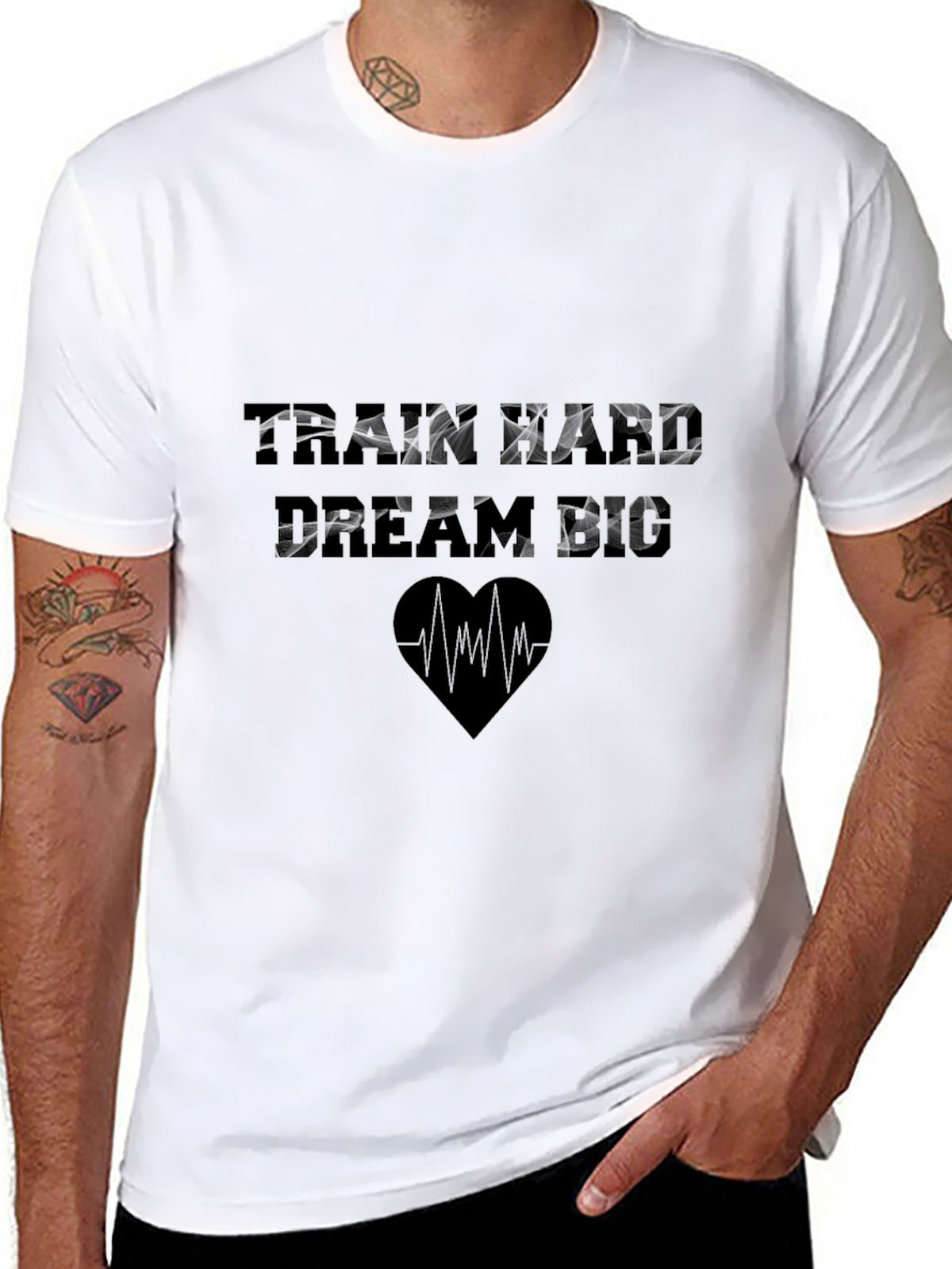 Train Hard Dream Big Graphic T-Shirt