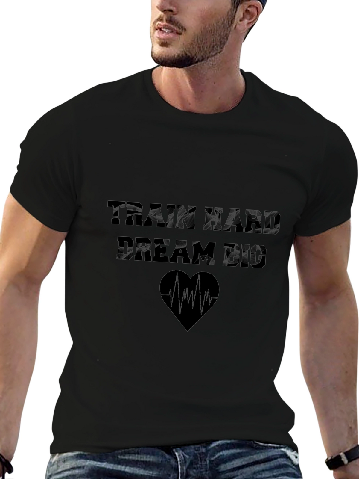 Train Hard Dream Big Graphic T-Shirt