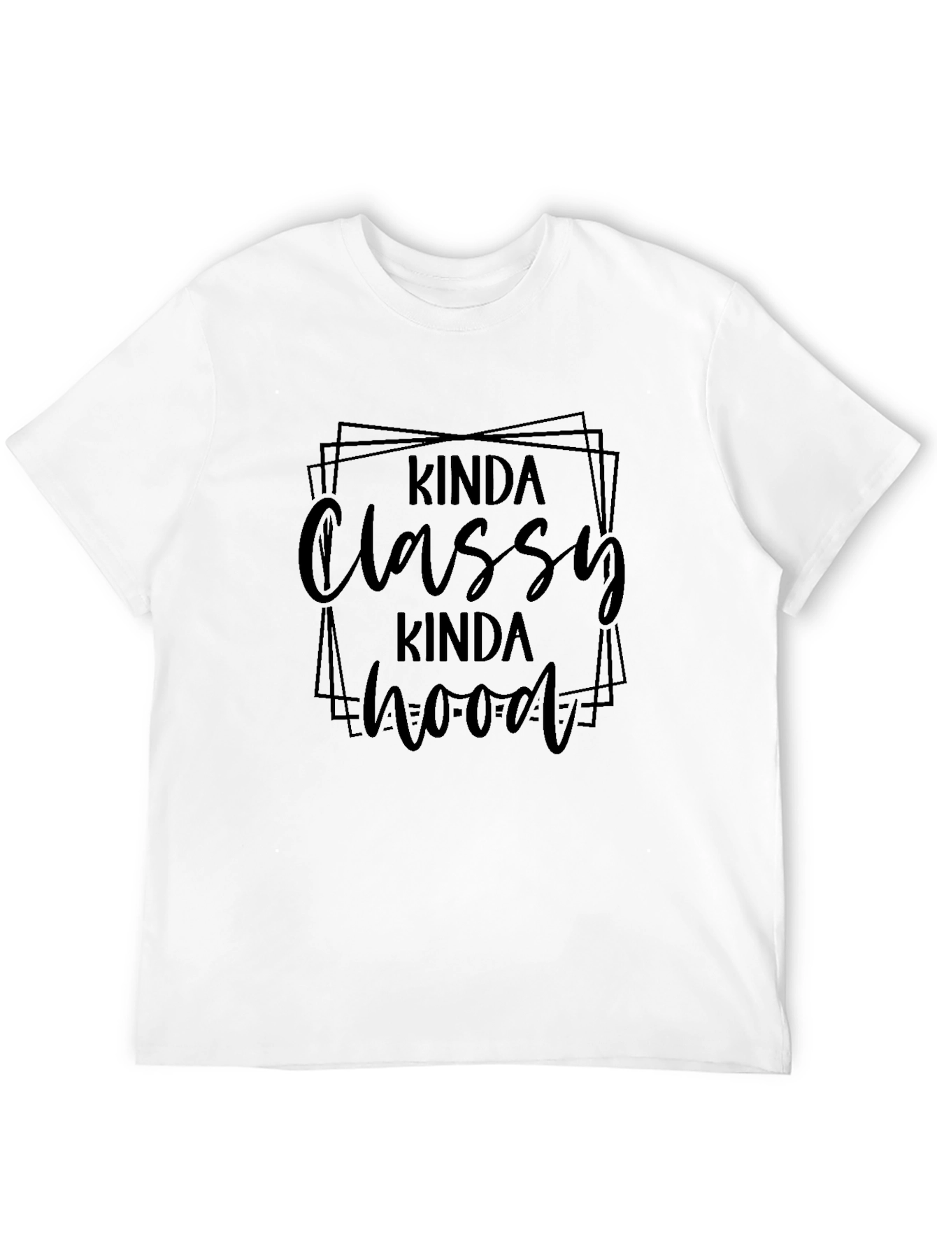 Kinda Classy Kinda Hood Black T-Shirt