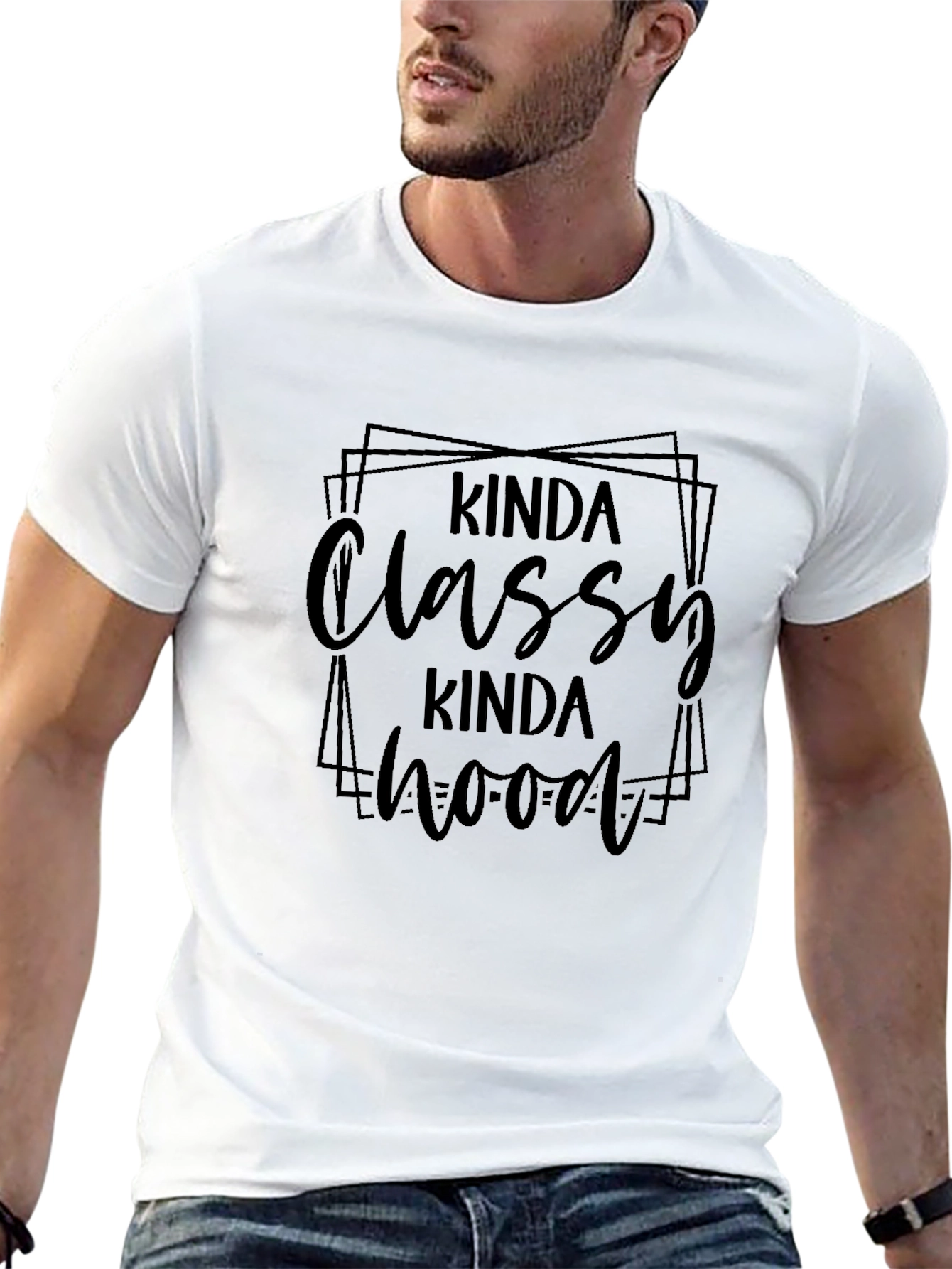 Kinda Classy Kinda Hood Black T-Shirt