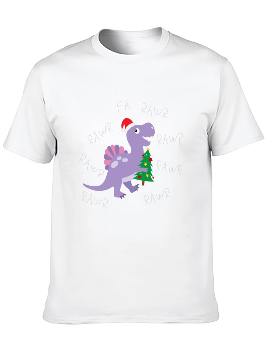 Fa Rawr Rawr Dinosaur Christmas T-Shirt