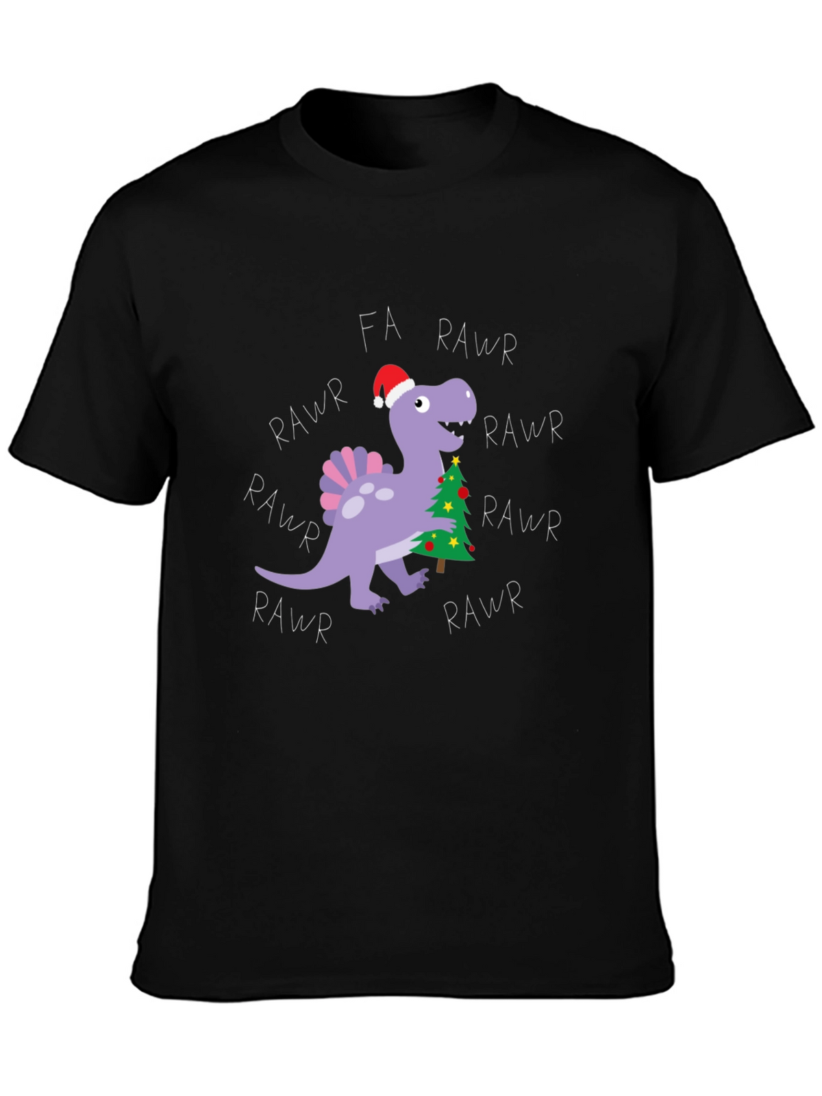 Fa Rawr Rawr Dinosaur Christmas T-Shirt